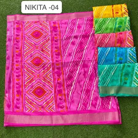 Nikita 04 Dola Silk Printed Daily Wear Sarees Catalog